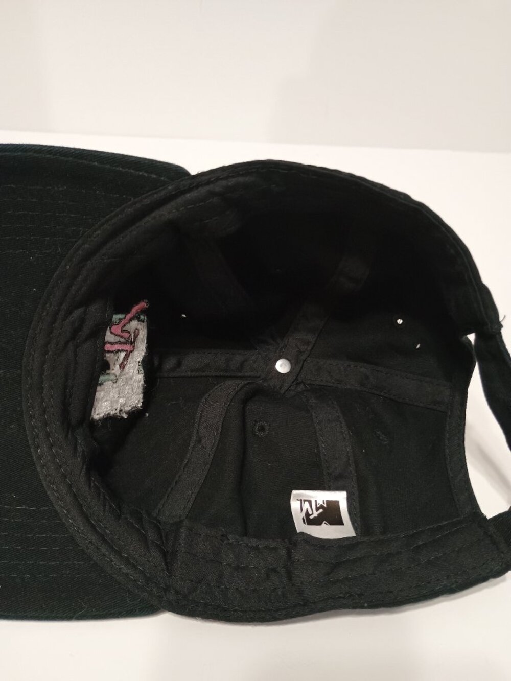 Vintage MTV Music Television Black Embroidered Logo Baseball Cap Hat - Picture 5 of 6
